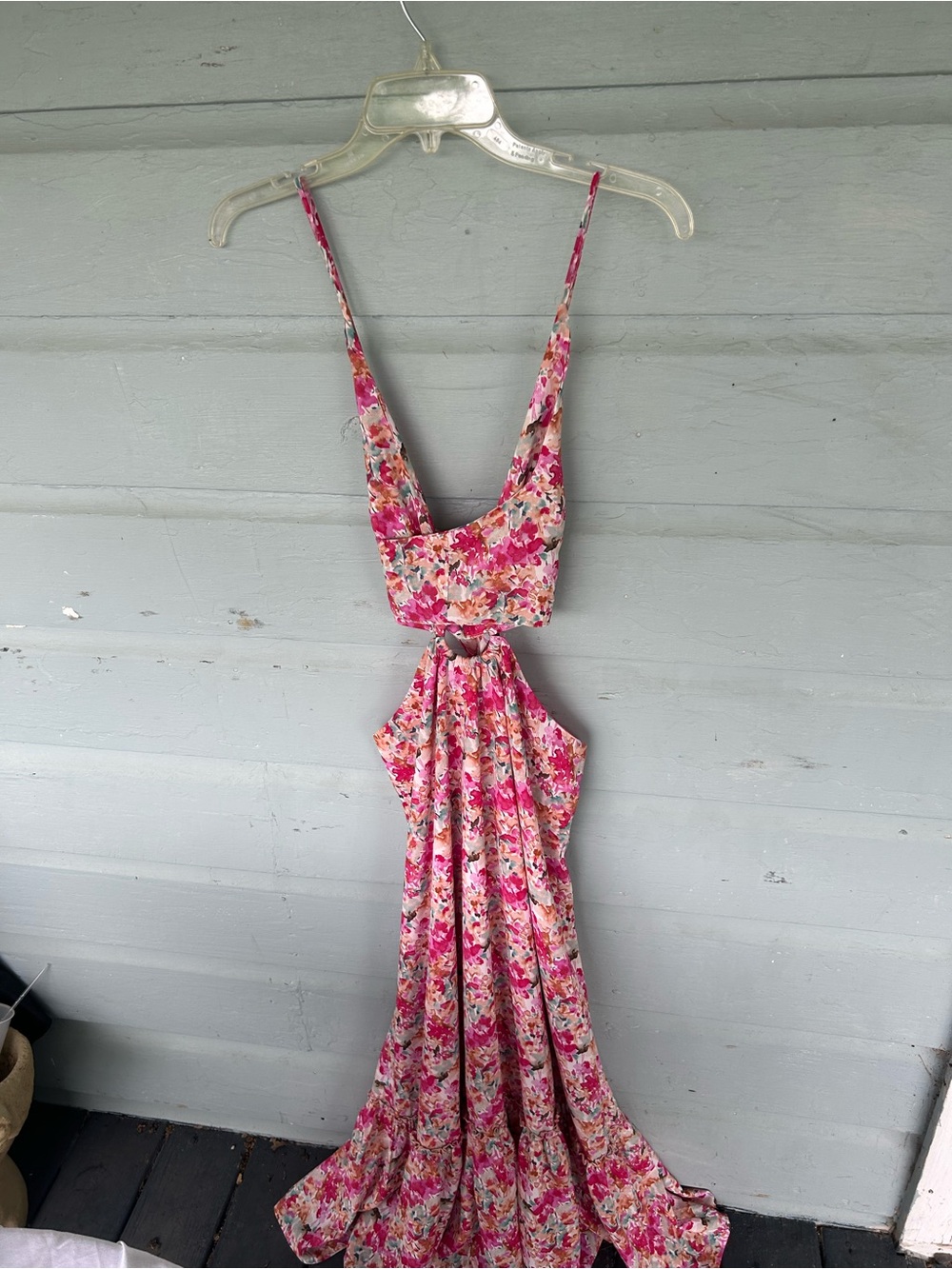 Impressions Boutique silky multi-wrap dress Floral Summer